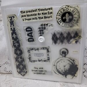 My Acrylix Close To My Heart Wonderful Friend Stamp Set‎ D1422 Dad Hero